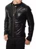 Handmade Lambskin Soft Real Men's Jacket Black Stylish Genuine Lambskin Leather