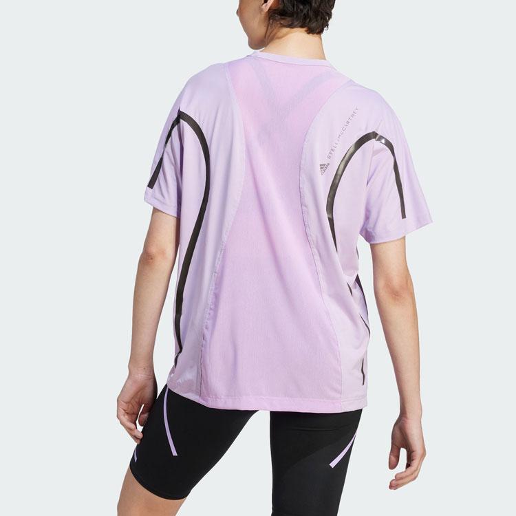 adidas X Stella McCartney Truepace Беговая свободная футболка Женские топы Розовый Фиолетовый II3237