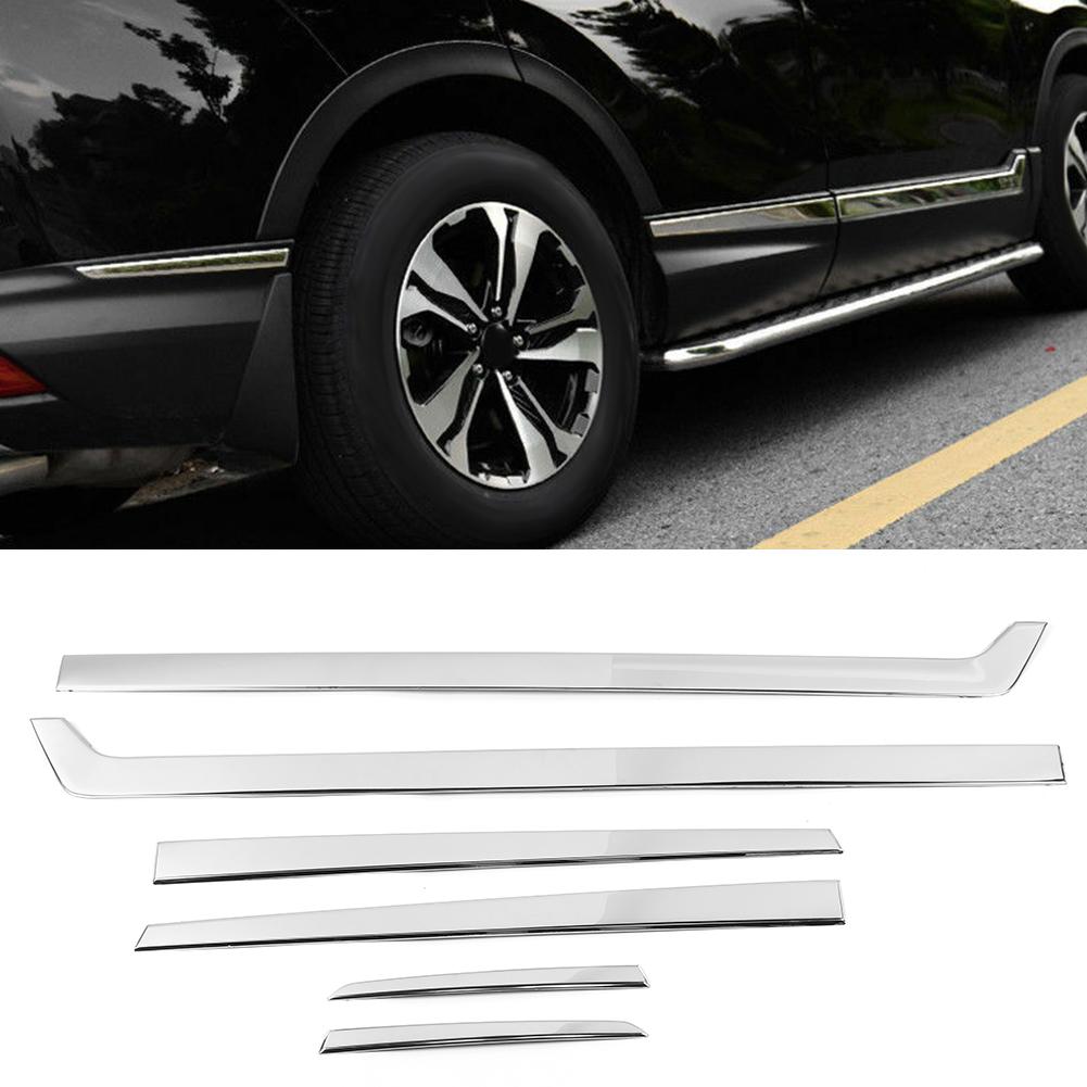 Body Side Door Moulding Trim Cover Stainless Steel Sticker Protector Fit for CRV 17‑20 Car Styling Body Side Sill