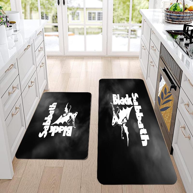 Led Zeppelin Flannel Area Rug Soft Kitchen Floor Mat Non Slip Carpet Room Decor