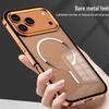 Магнитный металлокаркасный чехол-накладка с теплоотводом для iPhone 15 Pro