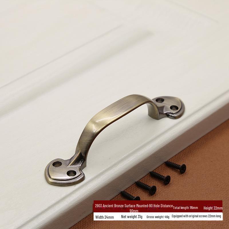 Classical European Antique Zinc Alloy Exposed Handle for Cabinet and Sliding Doors