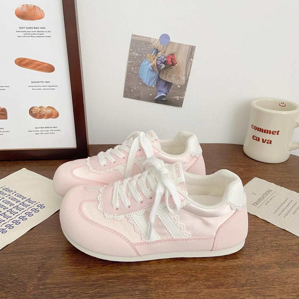 Летние тонкие дышащие туфли для моральной подготовки женские 2025 новые универсальные молочные фуфу маленькие белые туфли на плоской подошве повседневные туфли