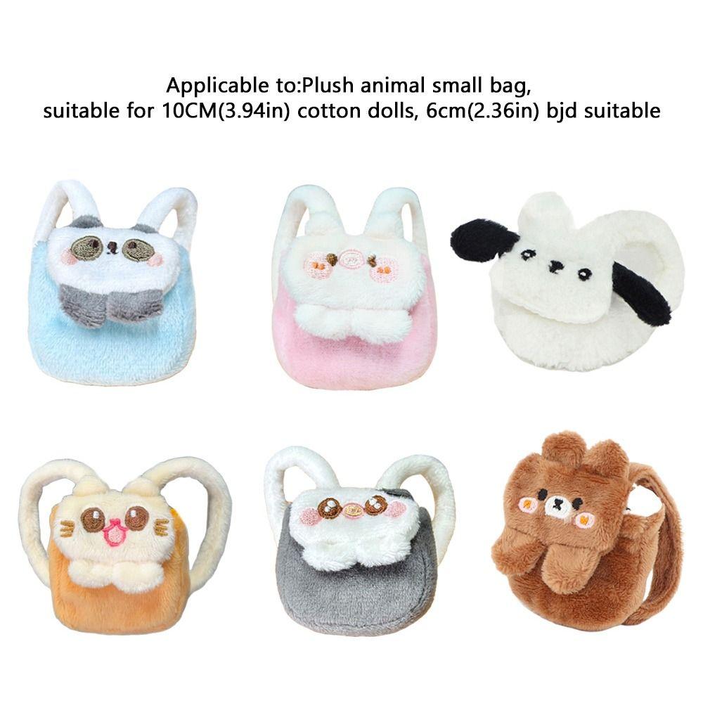 Сумка Labubu в стиле «звериный стиль» 17 см, ручная работа, кукольная одежда, аксессуары, плюшевый рюкзак для куклы 10 см