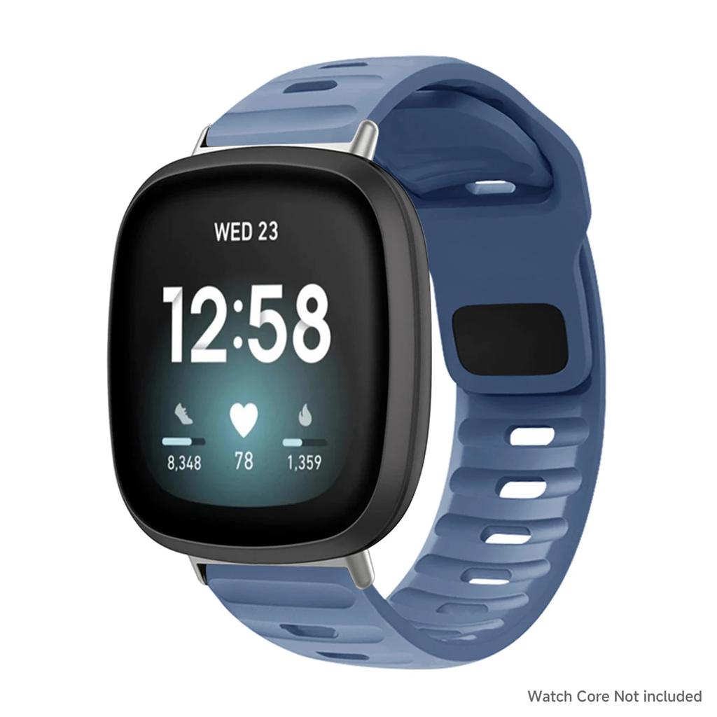 Ремешок для Fitbit Versa 4/Versa3/ Versa 2/Versa Спортивный силиконовый ремешок для запястья для Fitbit Versa Lite/Sense/Sense2 Band corre