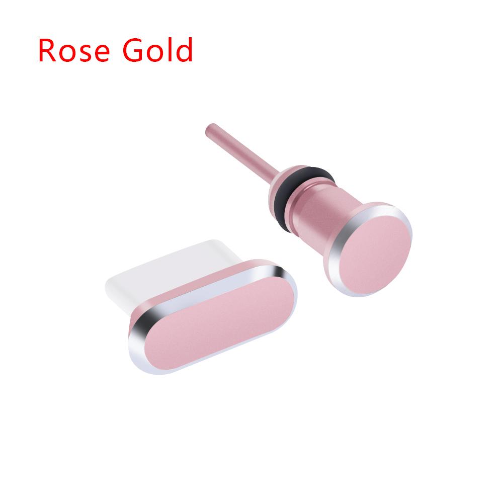 Type-C Dust Plug with 3.5mm Jack Dust Plug Metal Charging Port Anti-Dust Plug For Samsung For Huawei For Xiaomi Phone Accessory2