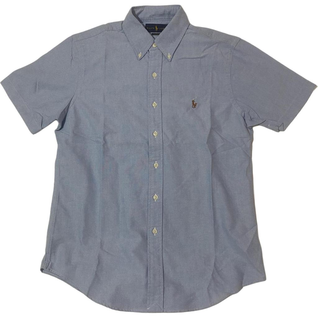 Polo Ralph Lauren Рубашка мужская с принтом, однобортная, с воротником, с карманом, с коротким рукавом, синяя 710745385-003