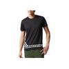 adidas Футболка Neo Sports Lifestyle Series с круглым вырезом, влагоотводящая, дышащая, быстросохнущая, с коротким рукавом, мужская, черная CE1032