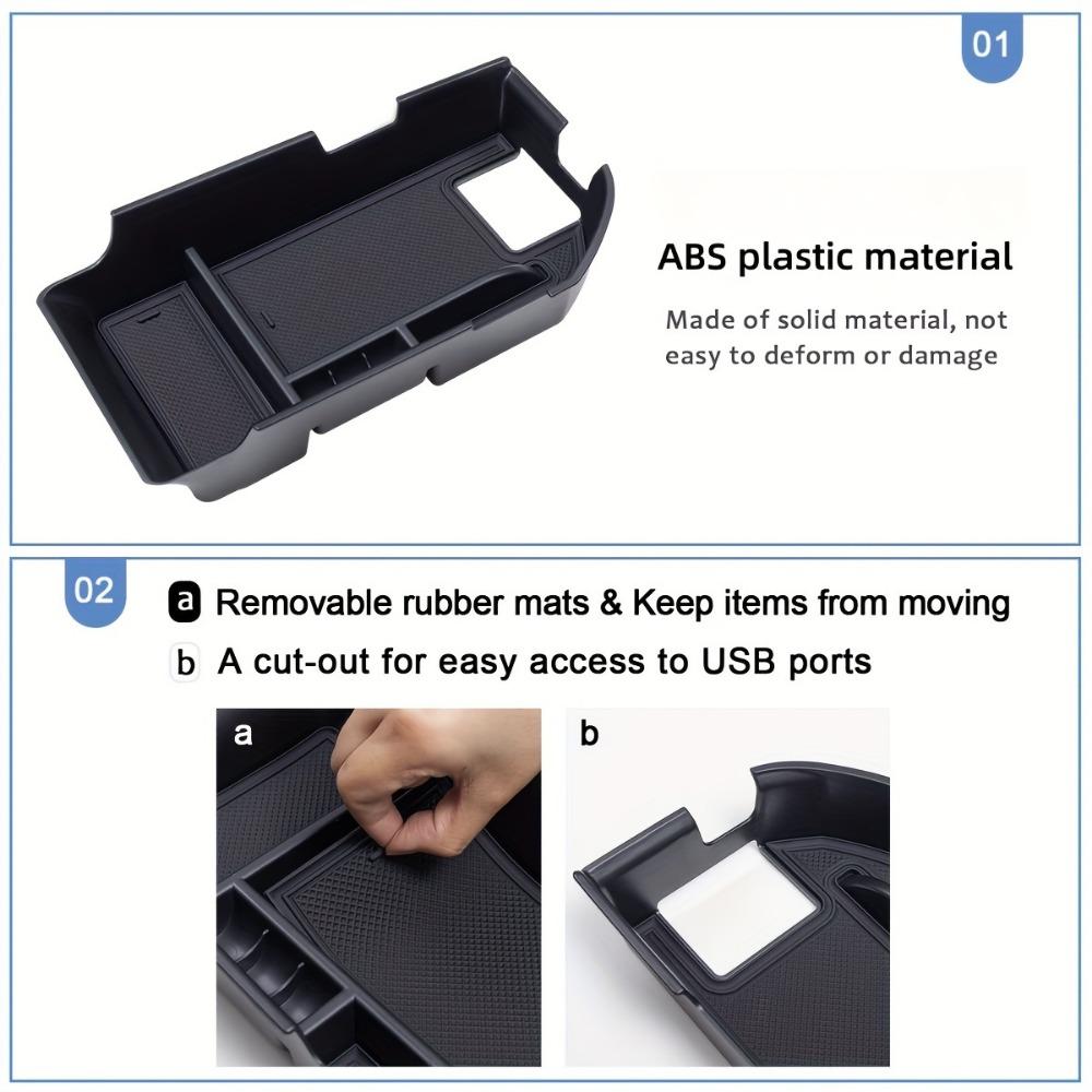 Central Armrest Box Storage Box For TOYOTA Camry XLE XSE LE SE 2018-2024 ABS Interior Armrest Storage Organizer Accessories