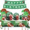 Rugby Boys Sports Themed Party Cutlery Paper Plates Tissue Tablecloths Decorative Arrangements Outdoor