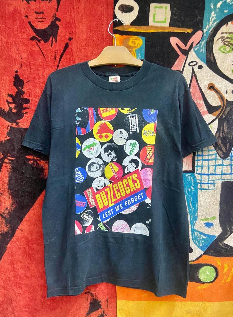 Vintage 90s Buzzcocks English Punk "Lest We Forget" 1988 Album Promo T Shirt Culture / New Wave / Vintage Punk T Shirt Size M