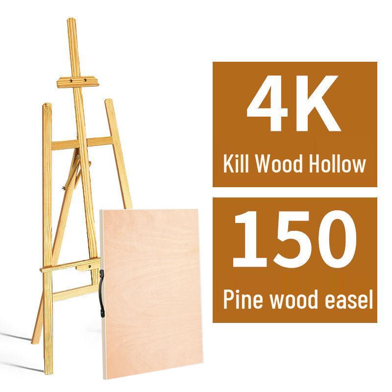Набор для рисования и эскизов для студента-художника: Складной мольберт из массива дерева с детской доской