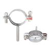 304 Stainless Steel Pipe Clamp with Threaded Rod