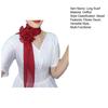 Chiffon Satin Long Scarf Flower Decor Breathable Versatile Beach Shawl Sun Protection Chiffon Shawl Daily