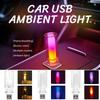 Car USB LED Rainbow Color Atmosphere Light LED Filament Lamp Portable Lighting Plug and Play Decorative Atmosphere Light