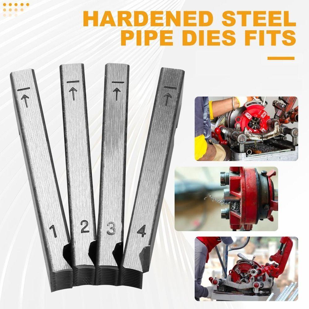 Быстрая подготовка труб 47770 Набор резьбонарезного инструмента для труб Эффективный Высококачественный Универсальные резьбонарезные головки Инструмент для нарезания резьбы Прочная легированная сталь