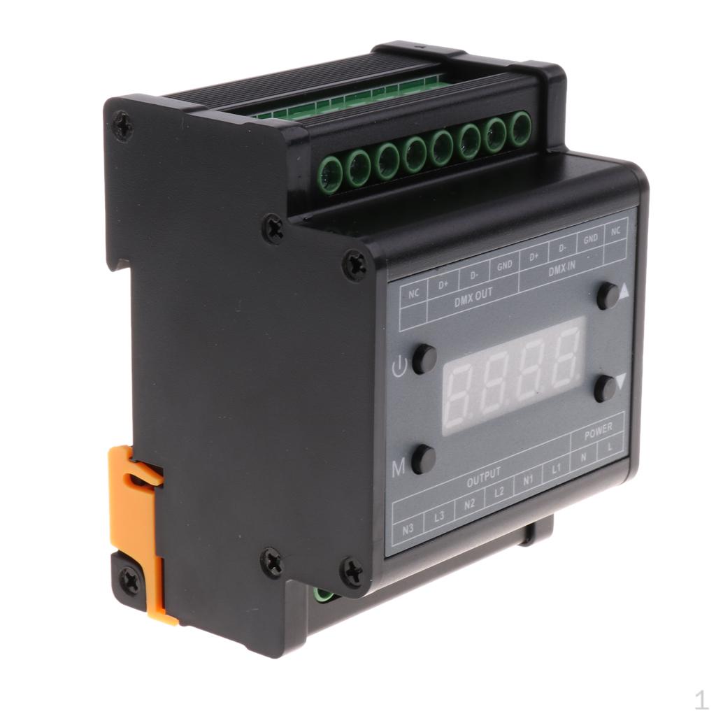 Умное освещение DMX Tri Dimmer Контроллер яркости светодиодного света 90-240В