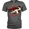 Сексуальная футболка унисекс с гитарой Hot Rod Rockabilly Pinup