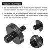 uxcell Microphone Stand Adapter, 1/4 Male to M6 Male Screw Thread Adapter for Microphone Stands, Cameras, and Tripods, Pack of 2