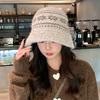 Hat for Women Japanese Versatile Jacquard Knitted Wool Hat Autumn and Winter Casual Baotou Hat Outdoor Cold Warm Fisherman Hat
