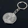 50 Years Perpetual Calendar Keyring Keychain Silver Alloy Key Ring Keyfob Decoration 8OU9