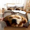 Прекрасный комплект постельного белья с изображением собаки-далматинца, 3D, роскошные наборы пододеяльников, постельное белье, размер Queen King Single, черный, белый, животное, домашнее животное