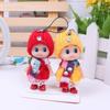 1PC Hot 8cm Kids Toys Soft Interactive Baby Dolls Key Chain Mini Doll  Keychain for Boys and Girls