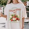 Strawberry Magic Tshirt Vintage Inspired Strawberry Shirt Cute Strawberry Gift For Fruit Lovers Retro Strawberries Tee