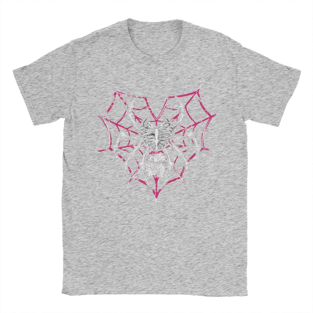 Футболки Aj Lee Spider Heart Мужские Хлопковые Модные для Мужчин Футболка с Круглым Вырезом Футболки для Реслинга Одежда с Коротким Рукавом с Принтом