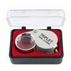 30X 20X 10X Pocket Loupe Magnifier Metal Jewelry Magnifying Glass Foldable Lens Triplet Glass Diamond Jewelers Eye Glass Tools