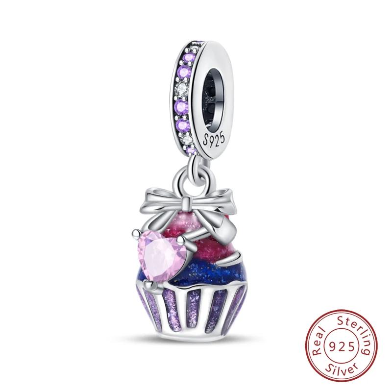 Copper Little Bear Soft Candy Coffee Strawberry Cake Afternoon Tea Charms Beads Fit Bracelets Diy Jewelry