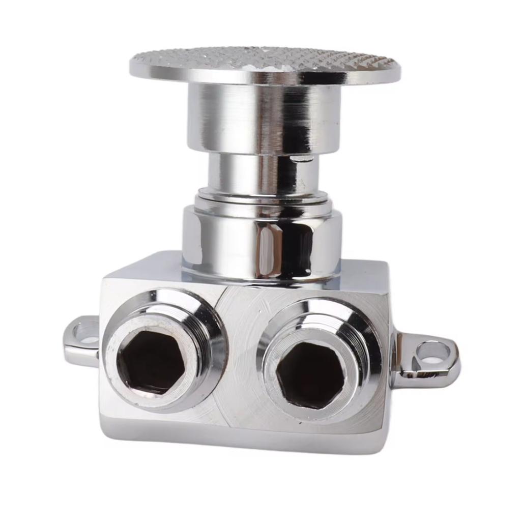 Foot Pedal Valve Copper Touchless Foot Pedal Water Valve Set   Water Tap Bathroom  Faucet