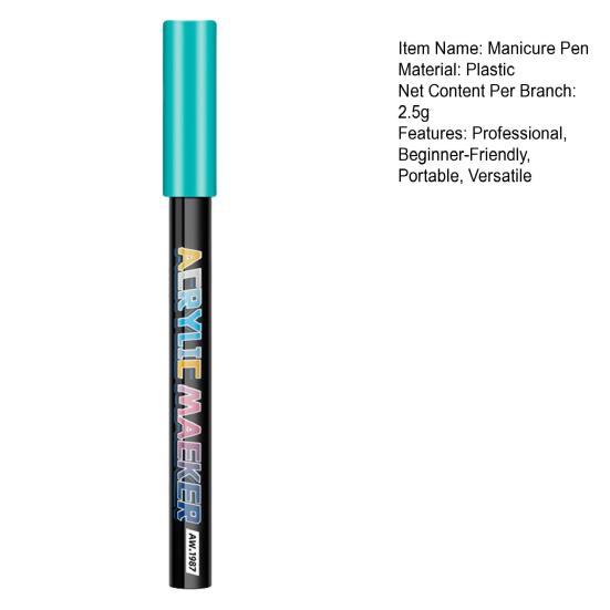 Набор ручек для нейл-арта DIY акриловый маркер для гелевых ногтей 0,7 мм тонкий наконечник ручки для рисования на ногтях для салона, домашнего использования