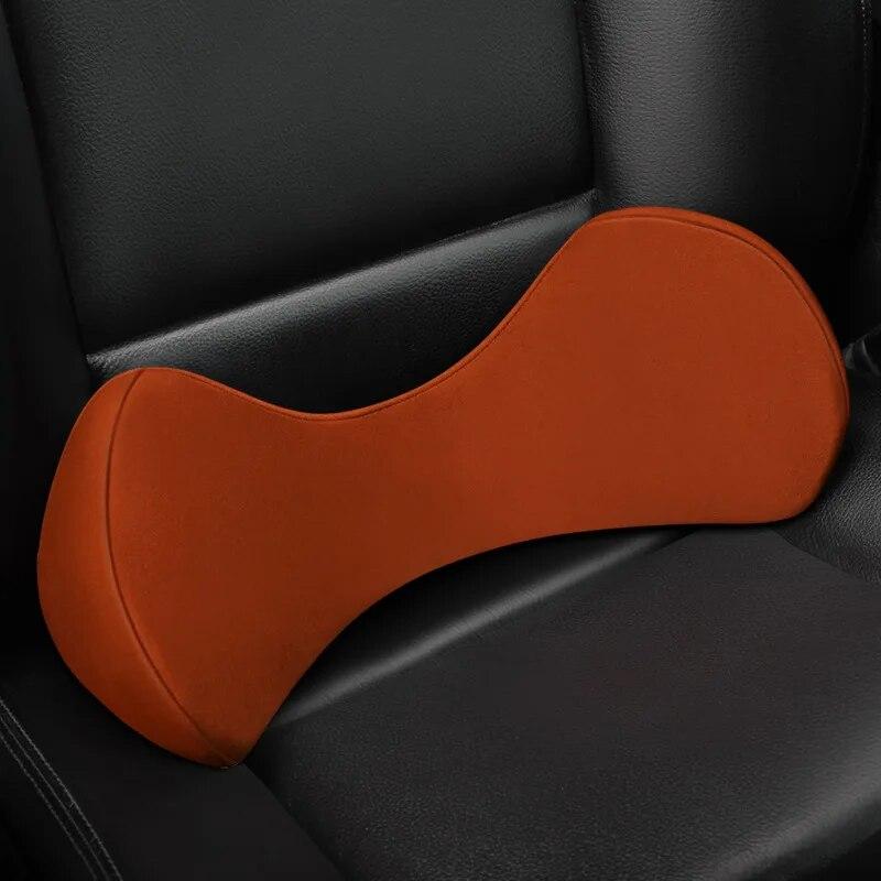 Car Lumbar Support Pillow Relief Lumbar Brace Soft Memory Foam Back Pad Massager Waist Cushion Car Truck Office Home