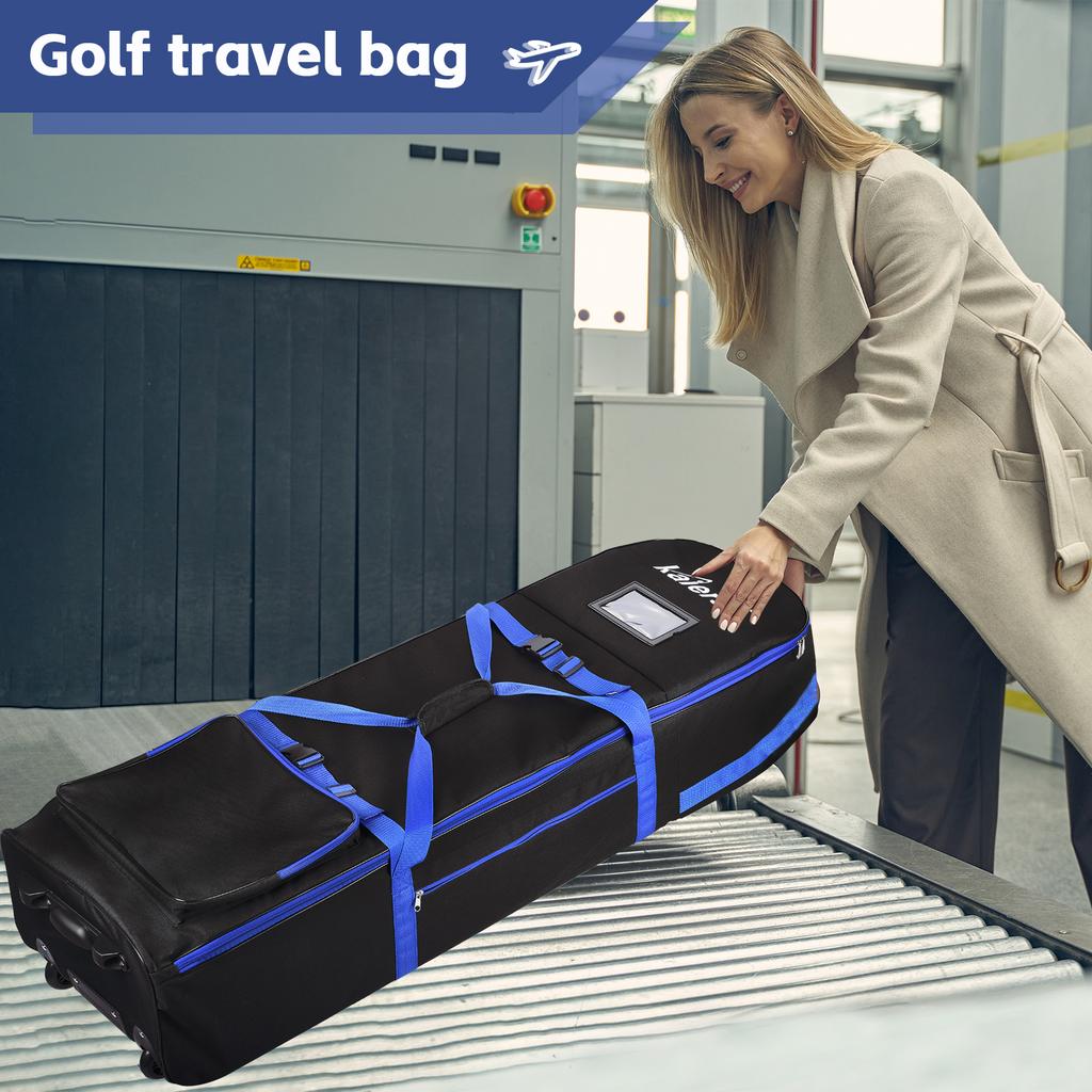 Kaiersn Гольф Авиационная Сумка Большой вместимости Складная Авиаперевозка Сумка для гольфа Авиаперевозка Дорожный чехол для гольфа