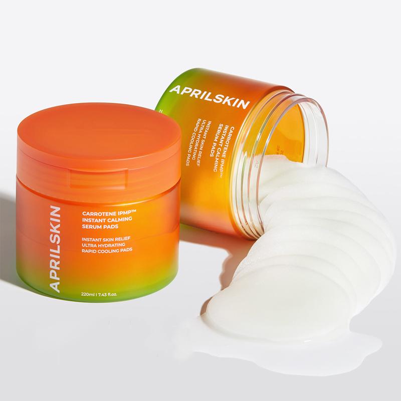 Aprilskin Подушечки для сыворотки Carrotene IPMP™ Instant Calming, 220 мл, 80 шт.