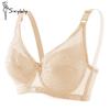 Тонкий кружевной бюстгальтер с мягким стальным кольцом, большая грудь, маленькая удобная дышащая большая размерная сетка, нижнее белье для женщин