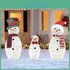 Inserted Snowman 2d Led Lights For Christmas Decor For Courtyard Terrace Parties