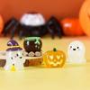 Pumpkin Halloween Ghost Miniatures DIY Ghost Ornament Creative Halloween Luminous Ornament  Desktop