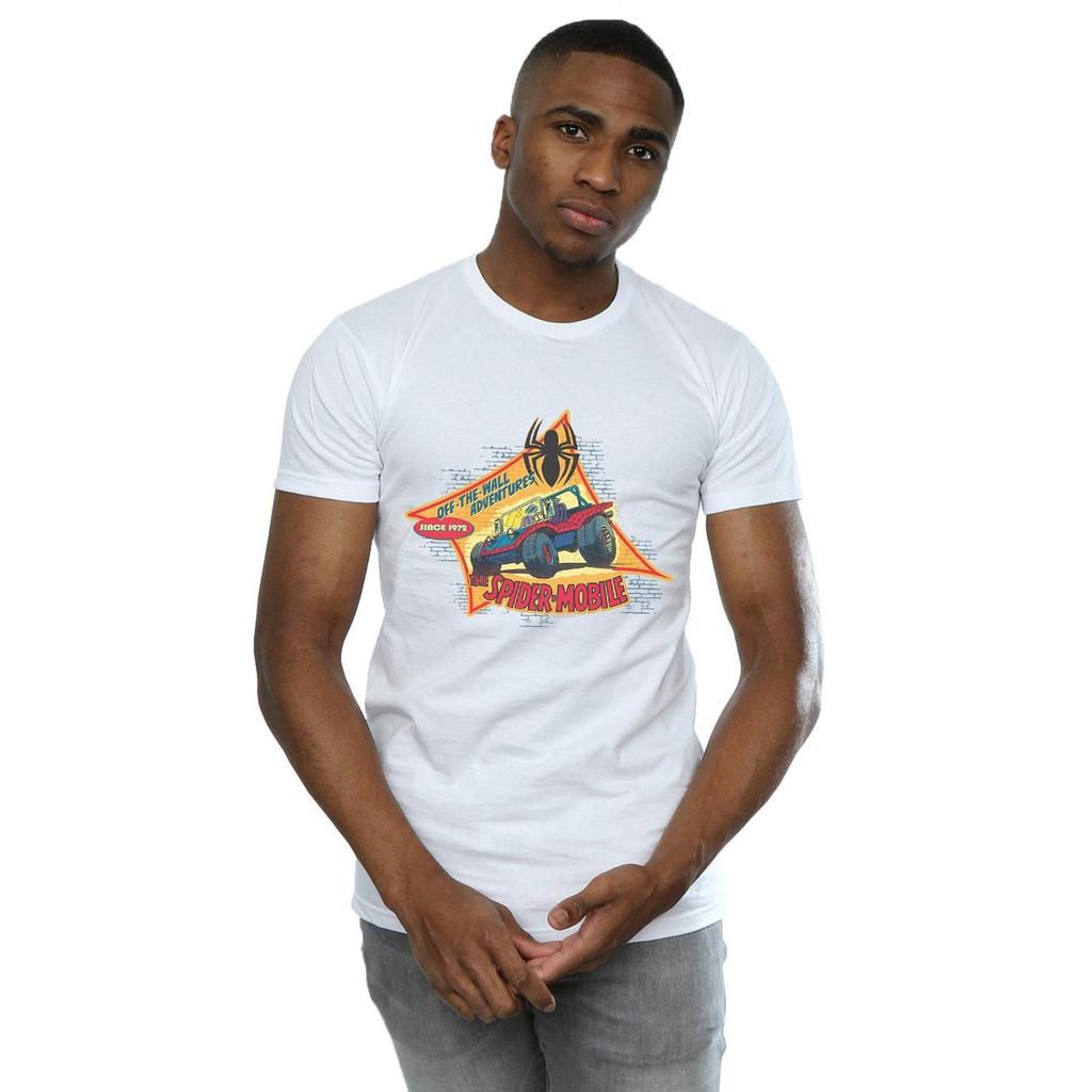 Marvel Mens Spider-Man The Spider Mobile T-Shirt