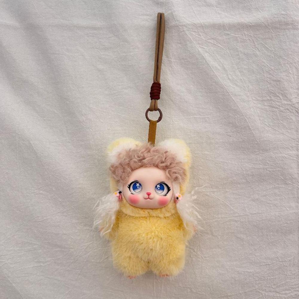 Ornaments Bunny Doll Pendant Soft Fluffy Fluffy Curly Hair Plush Doll Children's Gift