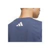 adidas Графическая футболка с коротким рукавом Удобная Универсальная Повседневная Мягкая Мужская Футболка Серая Синяя KB7749