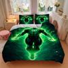 3pcs Green Lantern Cover Set,Soft Comfortable Duvet Cover,Guest Room (1*Duvet Cover + 2*Pillowcases, Without Core) yy251024170