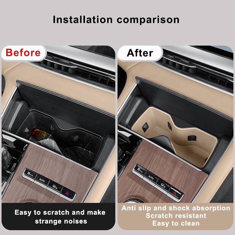 For Geely Monjaro Xingyue L -2025 Silicone Water Cup Protective Pad Central Control Water Cup Rear Protective Groove Cover