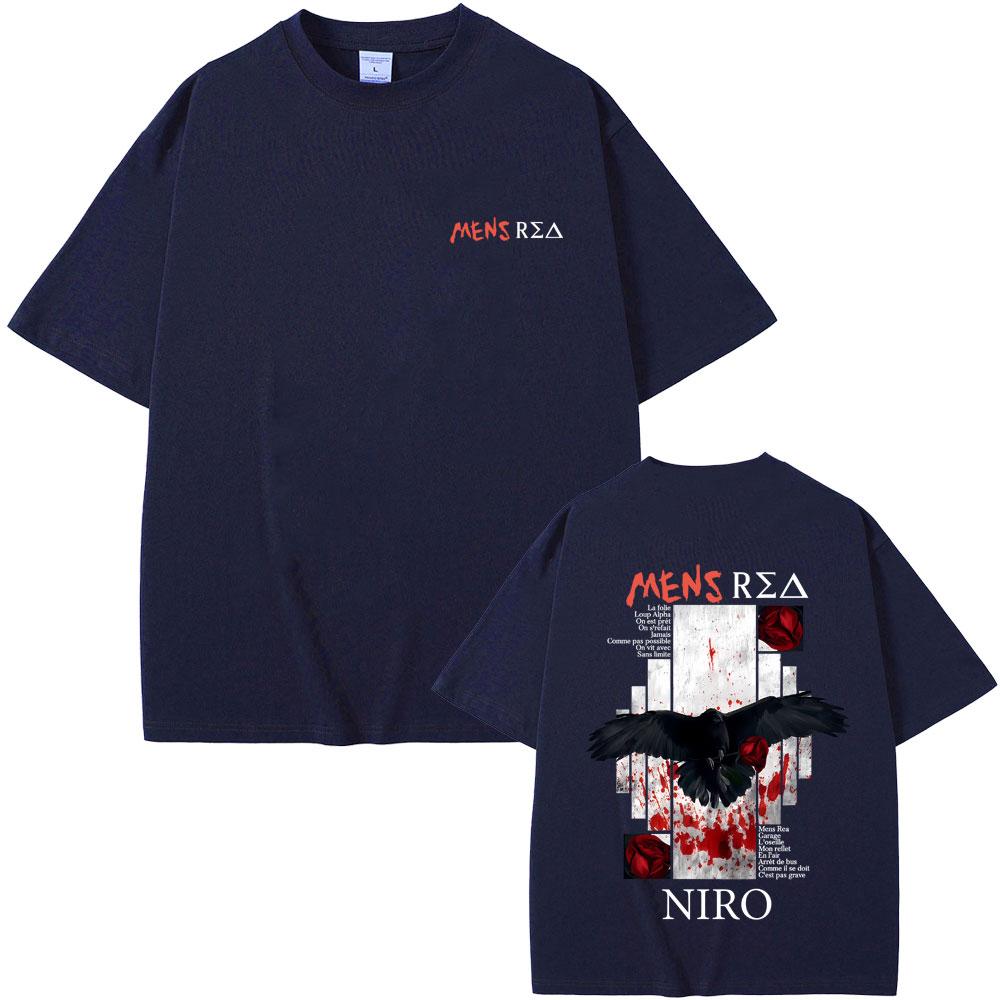 Rapper Niro Unisexs Rea Album Graphic Tshirt OX7 T Shirts Unisex Women Hip Hop Fashion Pop Music Tshirts Male Casual Vintage T Shirt