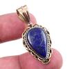 Двухцветный подарочный кулон из натурального лазурита 925 пробы из твердого серебра 1,50 дюйма S8l36