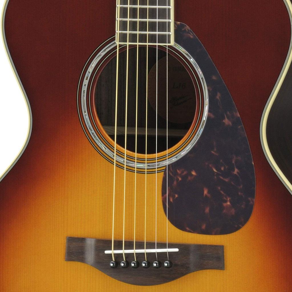 YAMAHA Акустическая гитара LJ6 ARE BS с установленным пассивным звукоснимателем