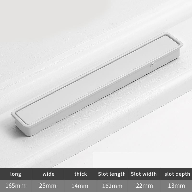Morandi Invisible Aluminum Alloy Buckle Handles Modern Design Cabinet Wardrobe Door Knob Embedded Pull