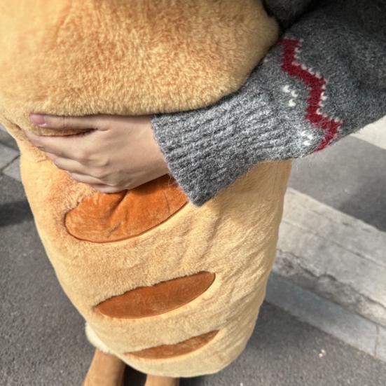 Подушка-багет Мягкая плюшевая игрушка в виде хлеба Забавная подушка в форме багета Рождественский подарок для девочек и мальчиков Для использования на диване, кровати