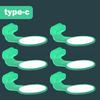 6PCS Luminous Phone Dust Plug Silicone USB Dust Plug New Port Protective Cover  Phone Accessories